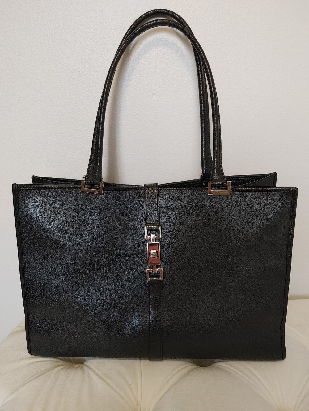 Beautiful Vintage Gucci leather "Jackie" tote